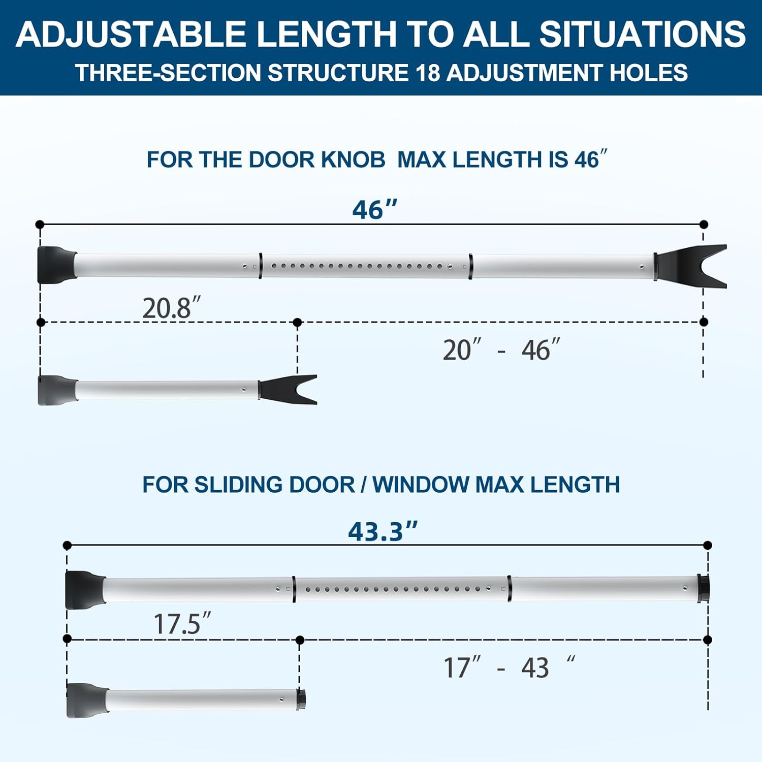 Rerishom Door Security Bar