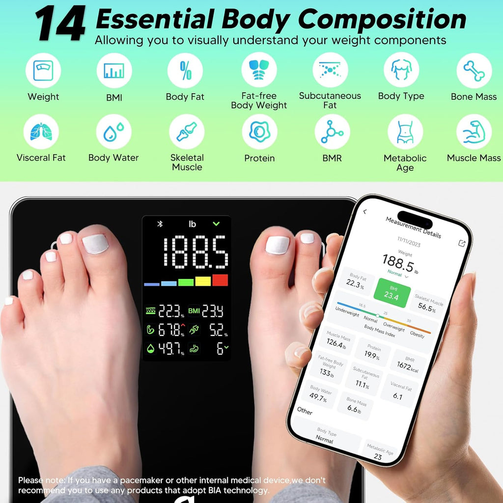 arboleaf Smart Scale for Body Weight