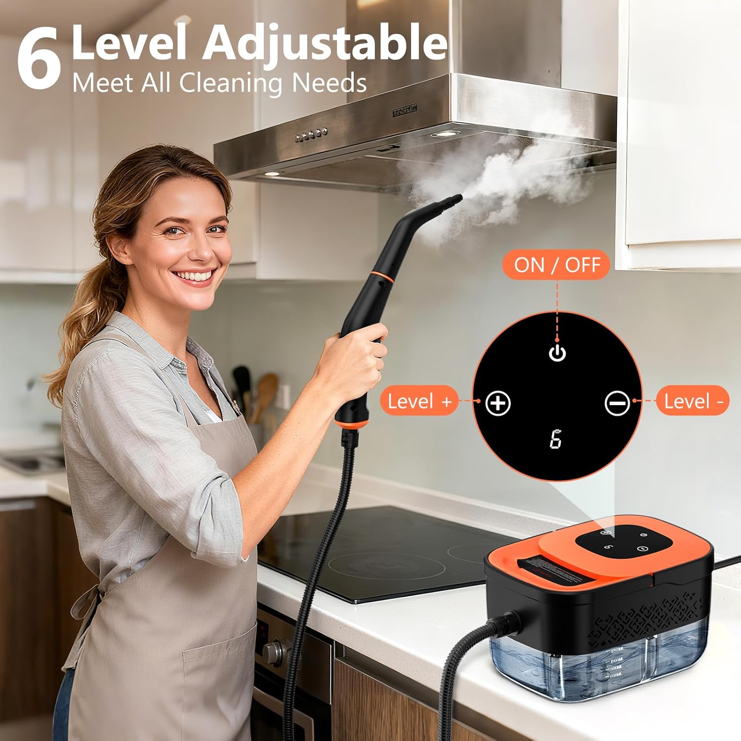 Portable Steamer for Cleaning with 16pcs Accessories