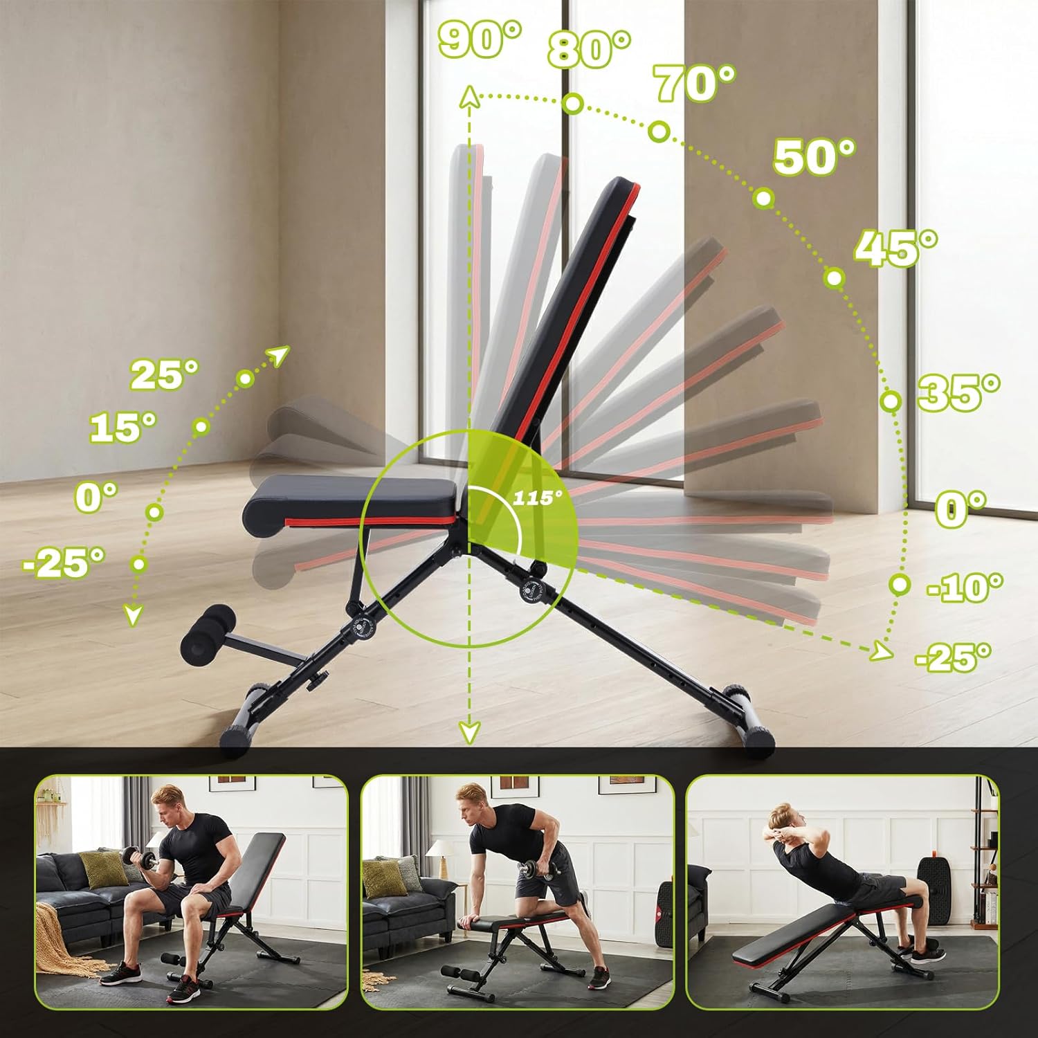 Adjustable Weight Bench for Full Body Workout
