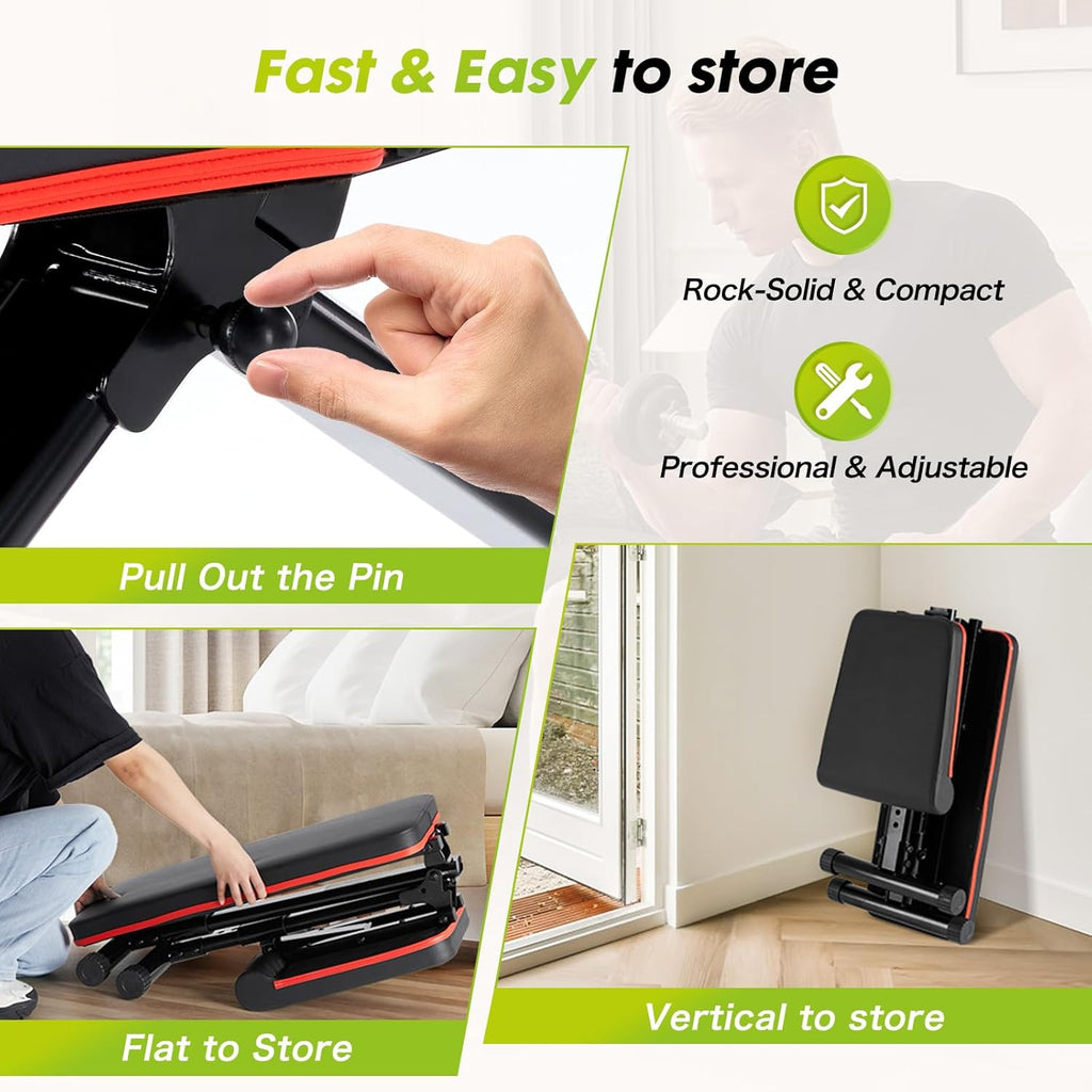 Adjustable Weight Bench for Full Body Workout