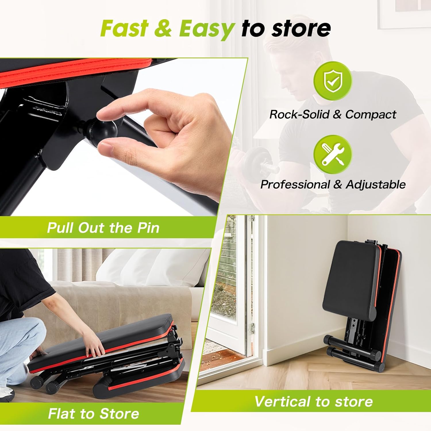 Adjustable Weight Bench for Full Body Workout