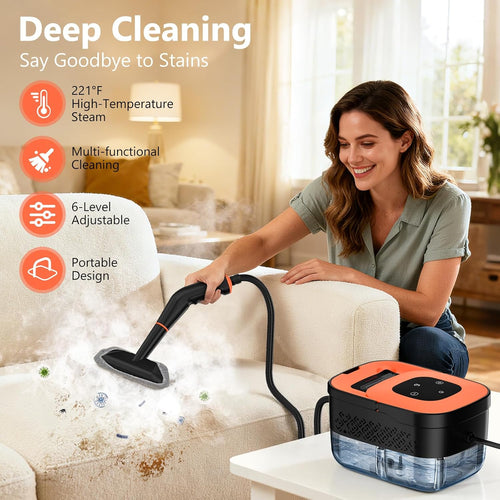 Portable Steamer for Cleaning with 16pcs Accessories